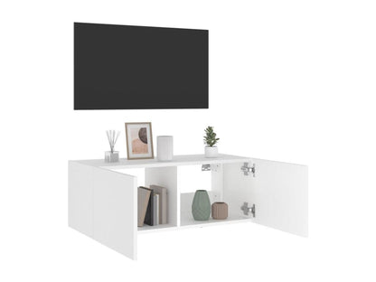 Meuble TV, 80 x 35 x 31 cm, blanc