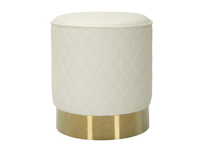 Pouf en pin massif, 36 cm, beige