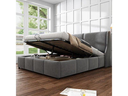 Lit, 140 x 190 cm, gris