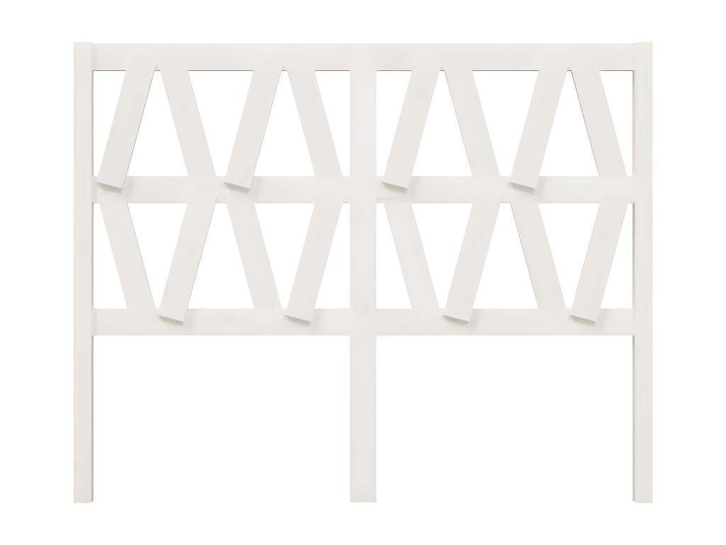 Lit en bois massif, 166 x 4 x 100 cm, blanc