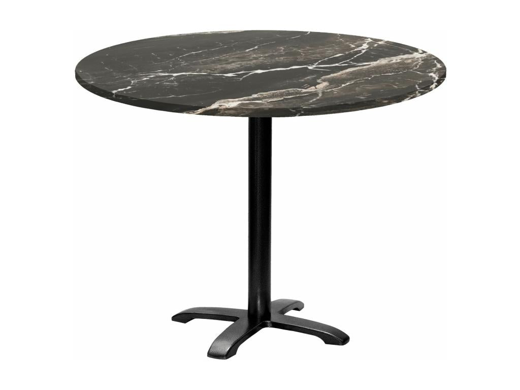 Table en métal, 110 cm, grise