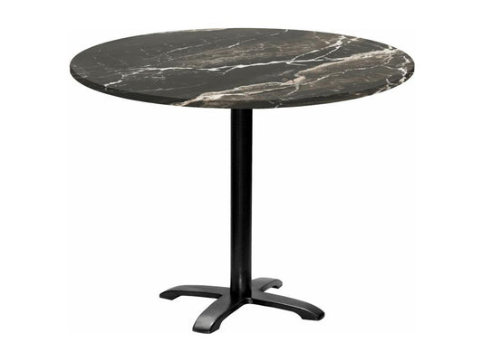Table en métal, 110 cm, grise