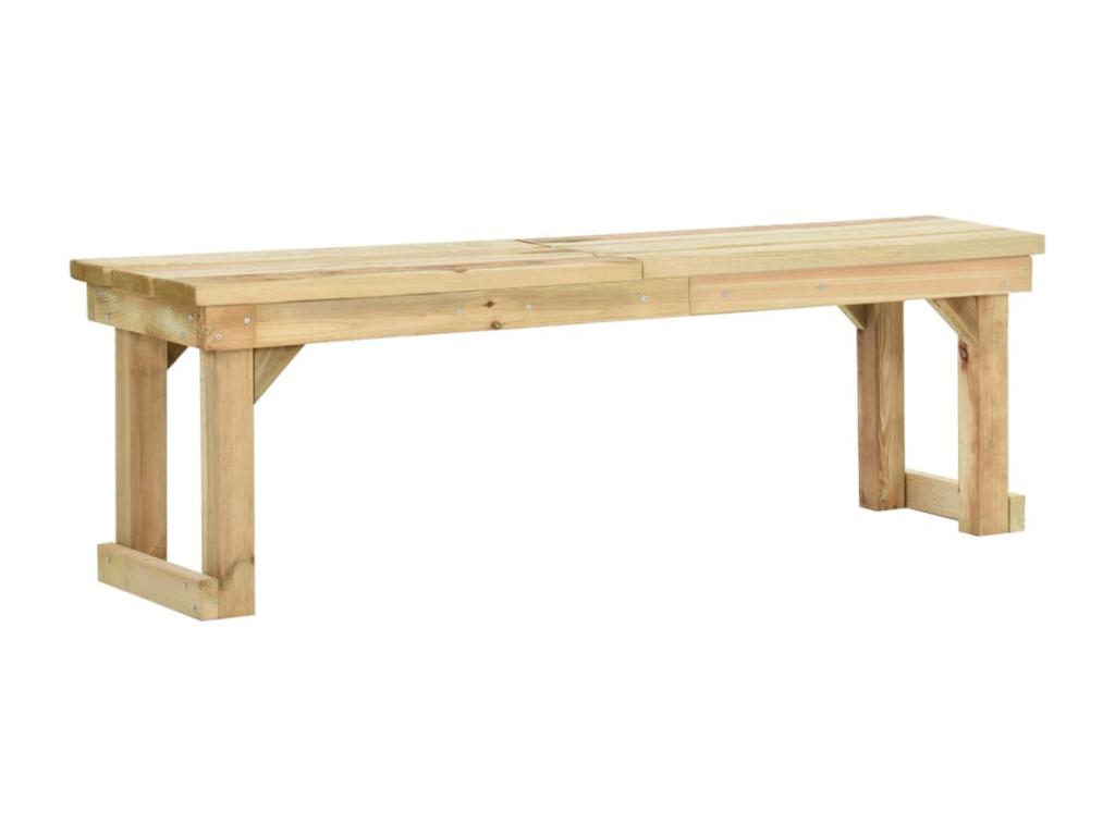 Banc, 140 x 38 x 45 cm, marron