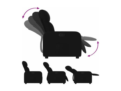 Fauteuil d'appoint en tissu noir
