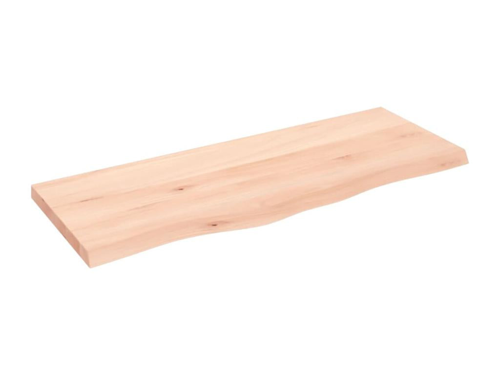 Étagère en chêne massif, 100 x 40 x 2 cm, finition naturelle