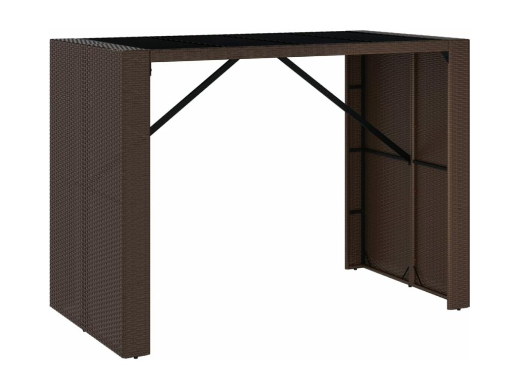 Table, 145 x 80 x 110 cm, marron