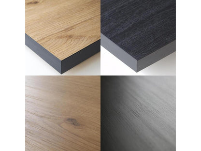 Table en bois effet chêne, beige