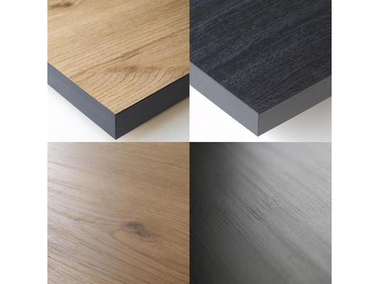 Table en bois effet chêne, beige