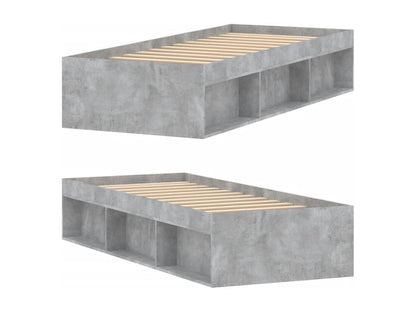 Cadre de lit, 75 x 190 cm, gris