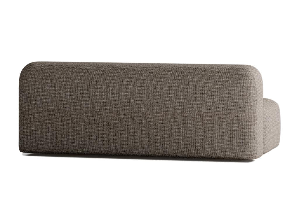 Canapé en tissu marron