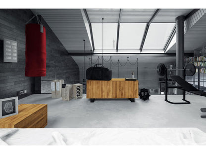 Commode en bois effet chêne, naturel