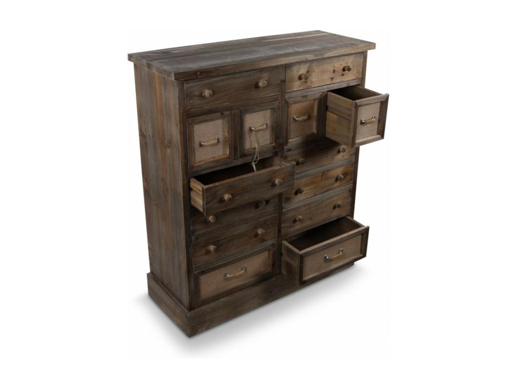 Commode, 85 x 33 x 98,5 cm, marron