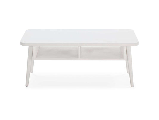 Table basse, 106 x 60 x 43 cm, blanche