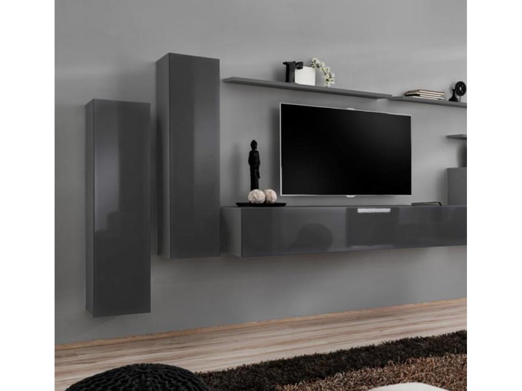 Armoire, 30 x 30 x 120 cm, grise