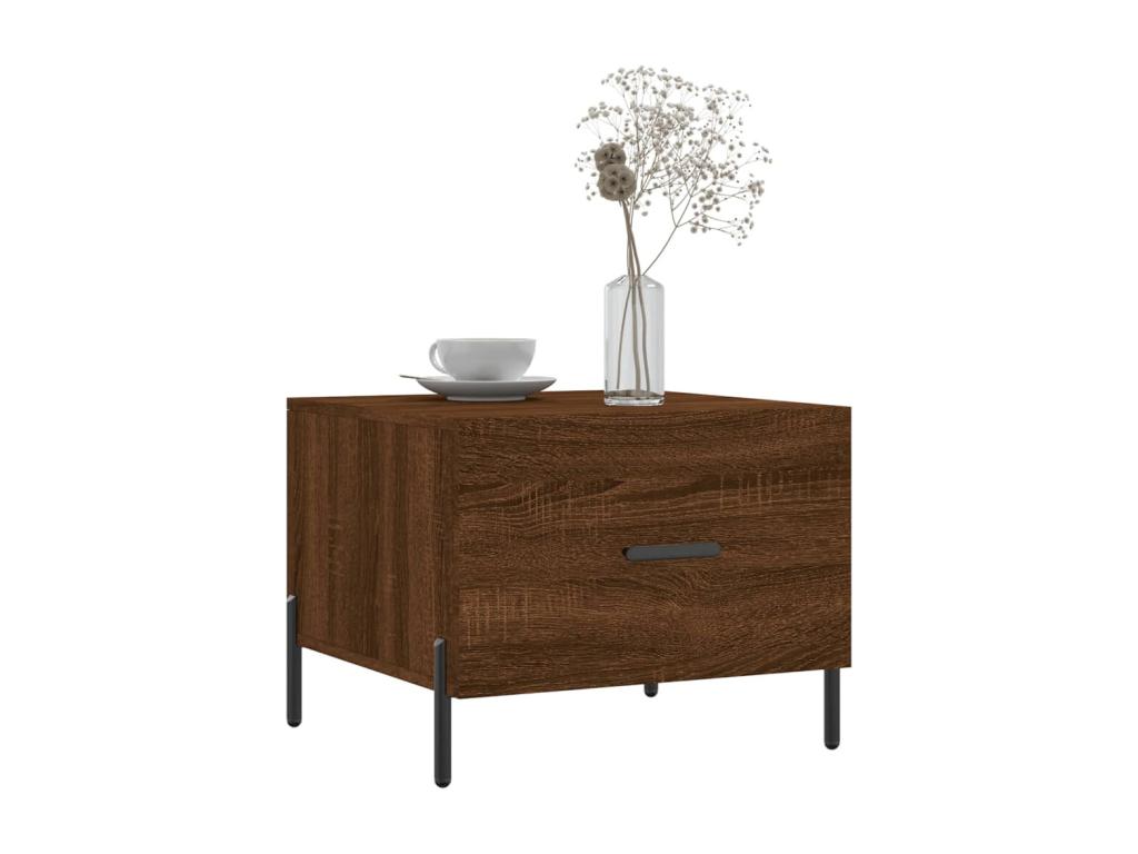 Ensemble de 2 meubles de maison en bois imitation chêne, 50 x 50 x 40 cm, marron