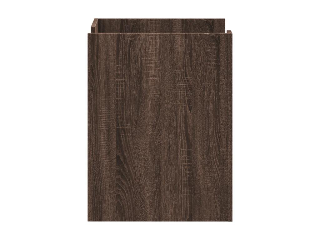 Table en bois effet chêne, 45 x 50 x 65 cm, marron