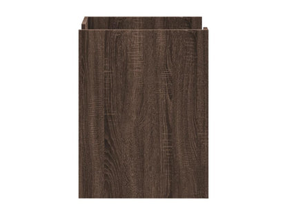 Table en bois effet chêne, 45 x 50 x 65 cm, marron