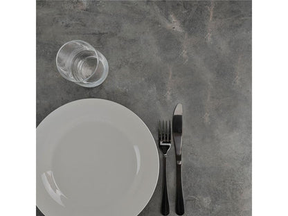 Table en métal, 110 cm, grise