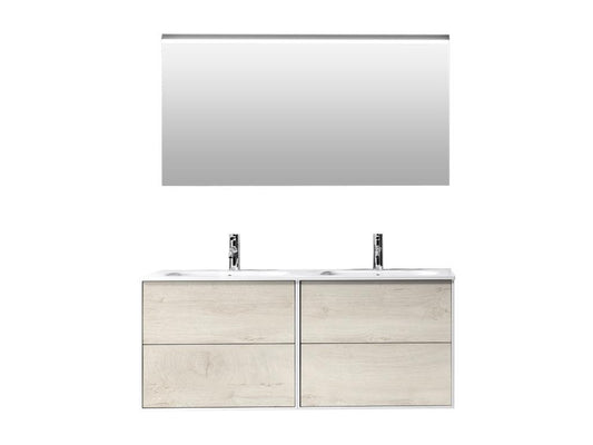 Ensemble de meubles de maison 4 pièces en bois effet chêne naturel