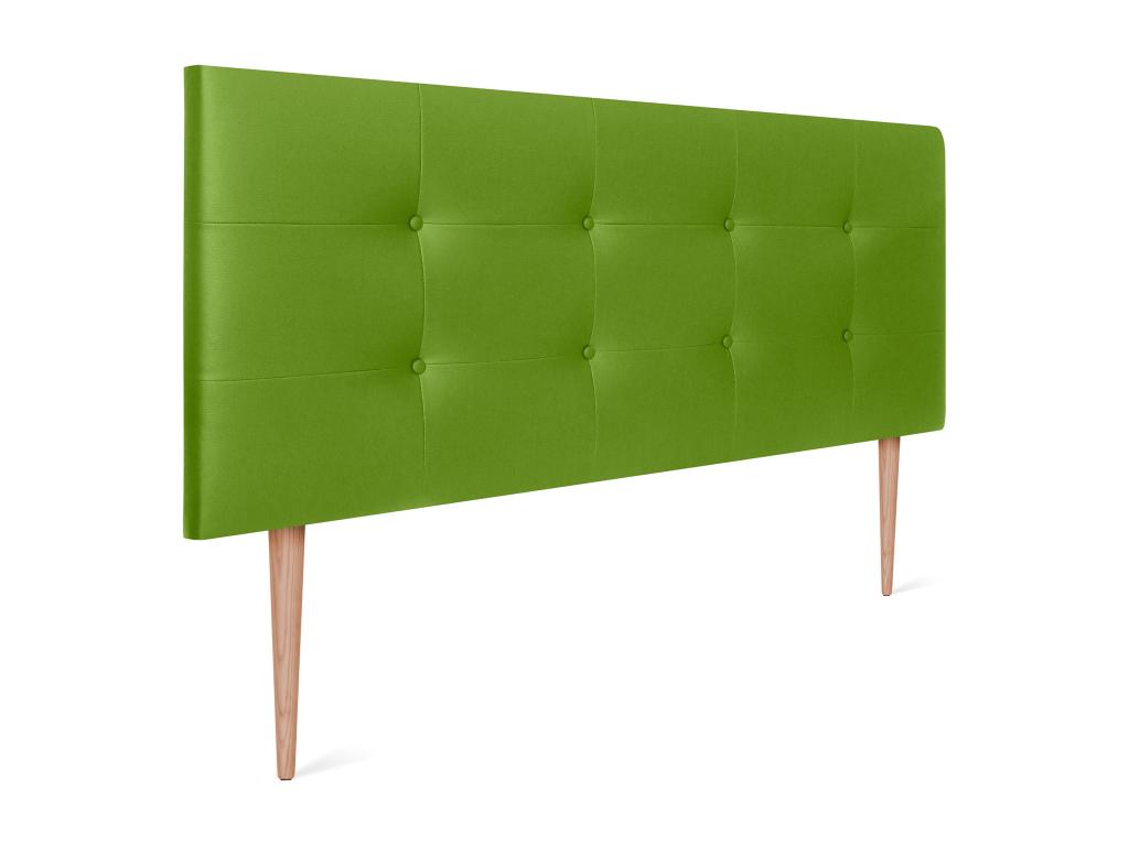 Lit en cuir, 160 x 115 cm, vert