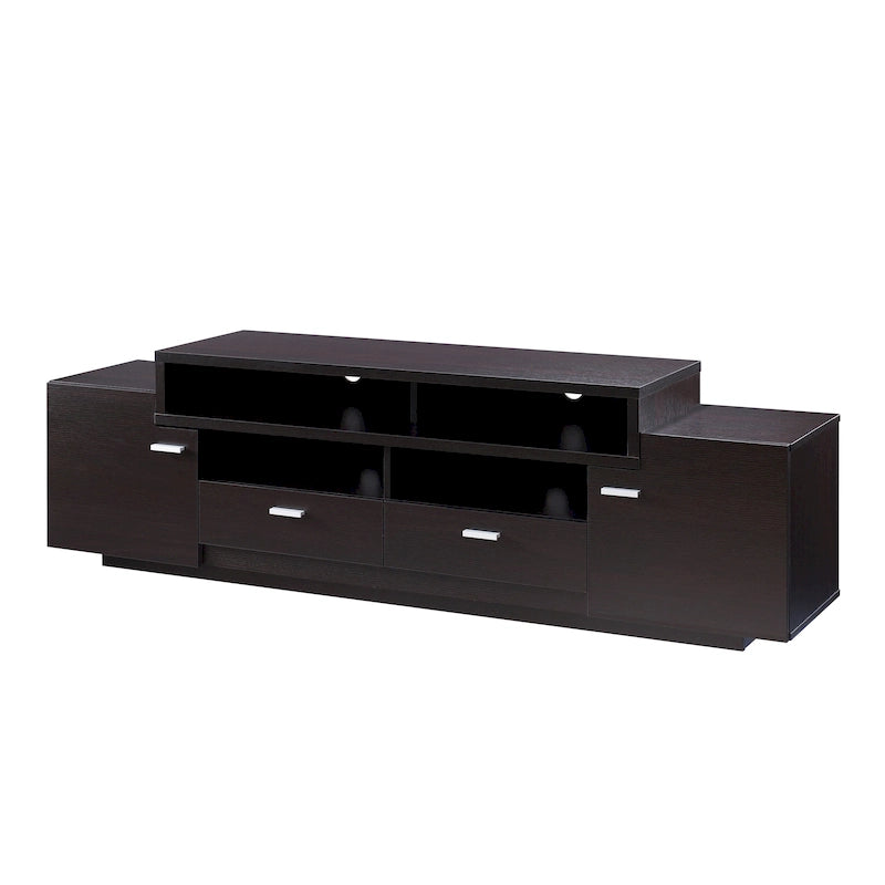Meuble TV multifonctionnel de rangement contemporain Merc par Furniture of America
