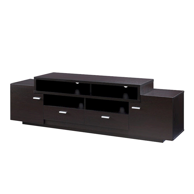 Meuble TV multifonctionnel de rangement contemporain Merc par Furniture of America