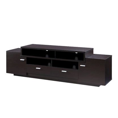 Meuble TV multifonctionnel de rangement contemporain Merc par Furniture of America
