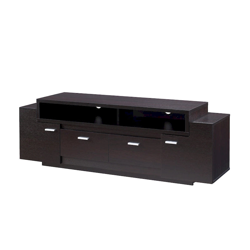 Meuble TV multifonctionnel de rangement contemporain Merc par Furniture of America