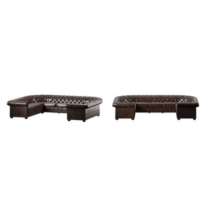 Canapé d'angle Chesterfield en forme de U 11 places Gdansk
