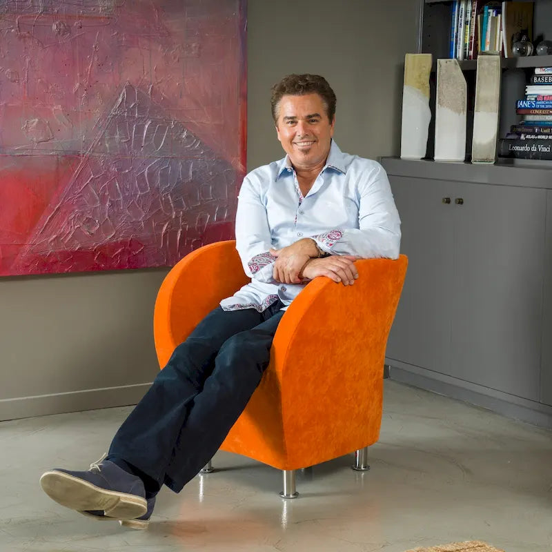 Fauteuil d'appoint moderne en microfibre orange de Christopher Knight Home