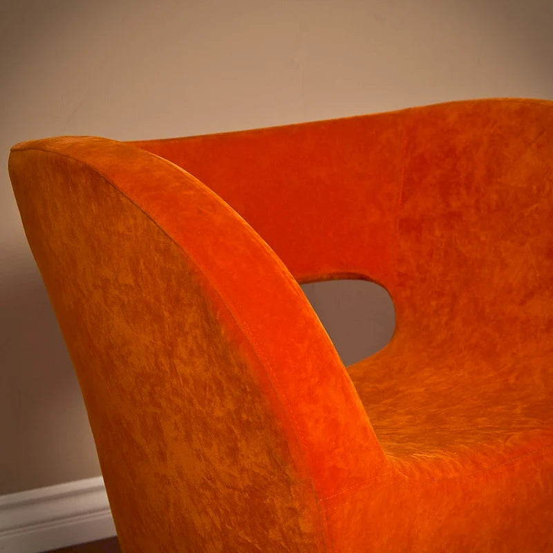 Fauteuil d'appoint moderne en microfibre orange de Christopher Knight Home