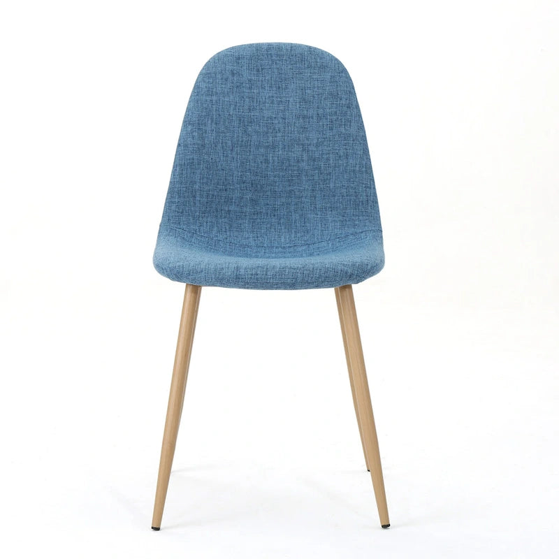 Chaises de salle à manger rembourrées Raina style milieu du siècle (lot de 2) par Christopher Knight Home