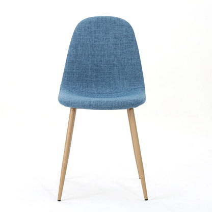 Chaises de salle à manger rembourrées Raina style milieu du siècle (lot de 2) par Christopher Knight Home