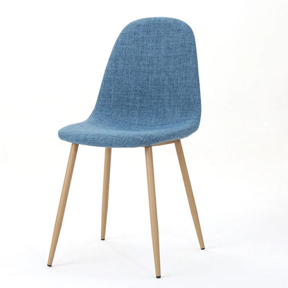 Chaises de salle à manger rembourrées Raina style milieu du siècle (lot de 2) par Christopher Knight Home