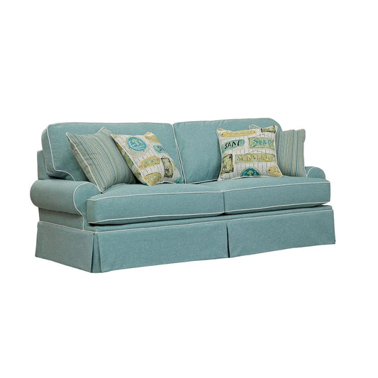 Canapé American Furniture Classics, modèle Coastal Aqua Series, avec quatre coussins décoratifs