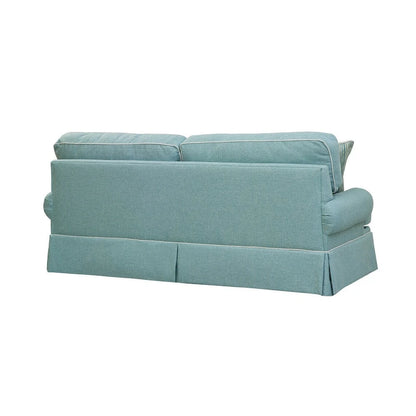 Canapé American Furniture Classics, modèle Coastal Aqua Series, avec quatre coussins décoratifs