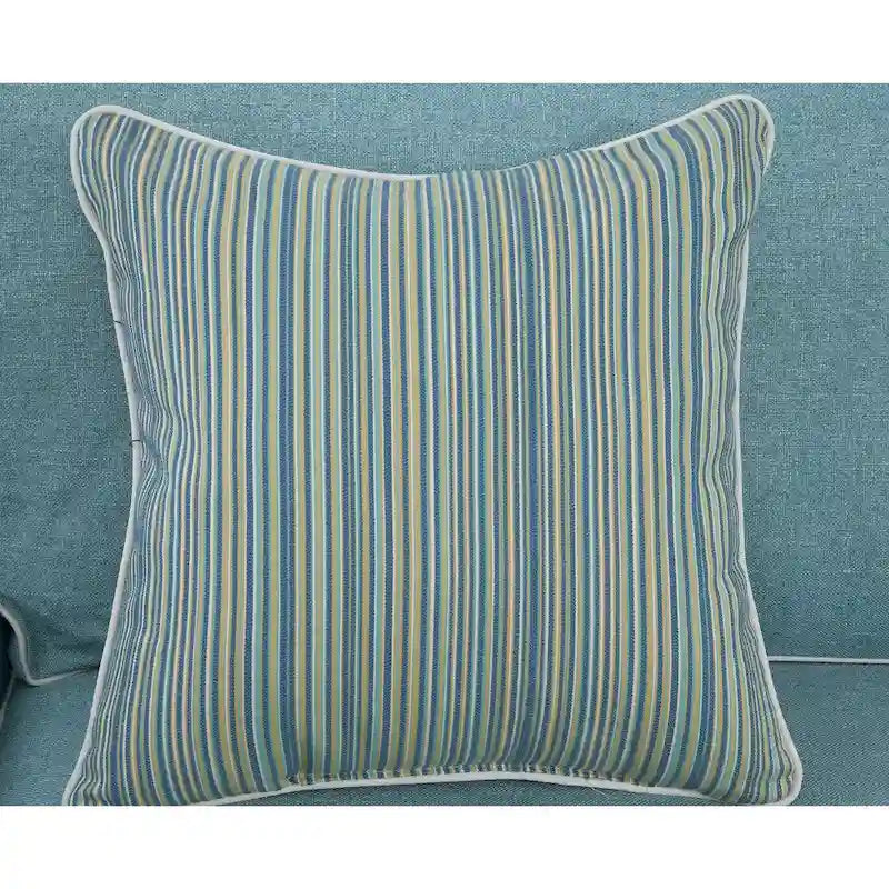 Canapé American Furniture Classics, modèle Coastal Aqua Series, avec quatre coussins décoratifs