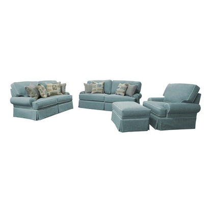 Canapé American Furniture Classics, modèle Coastal Aqua Series, avec quatre coussins décoratifs