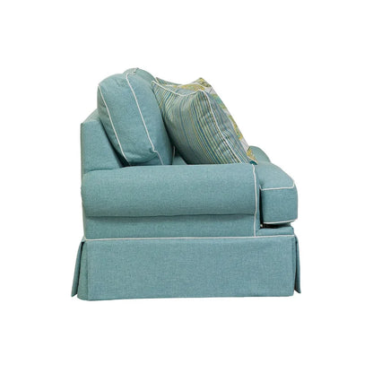 Canapé American Furniture Classics, modèle Coastal Aqua Series, avec quatre coussins décoratifs