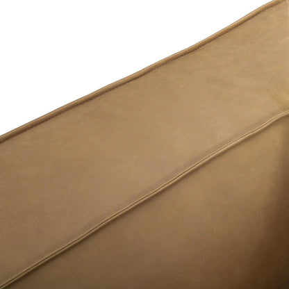 Canapé UR Livingroom en cuir pleine fleur aniline, canapé moderne en cuir véritable pour salon - 100 cm (L) x 43 cm (P) x 26,25 cm (H)