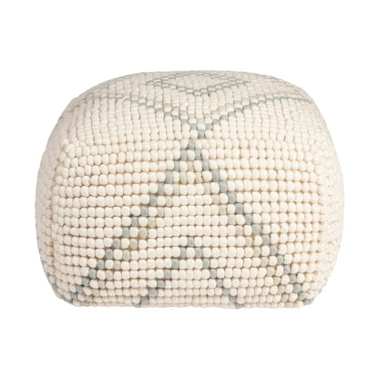 Pouf en laine et coton de Nouvelle-Zélande