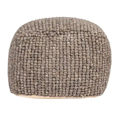 Pouf en laine et coton de Nouvelle-Zélande