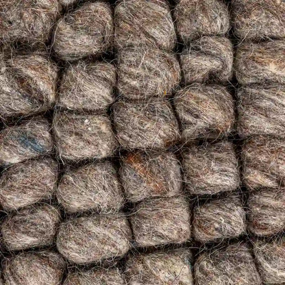Pouf en laine et coton de Nouvelle-Zélande