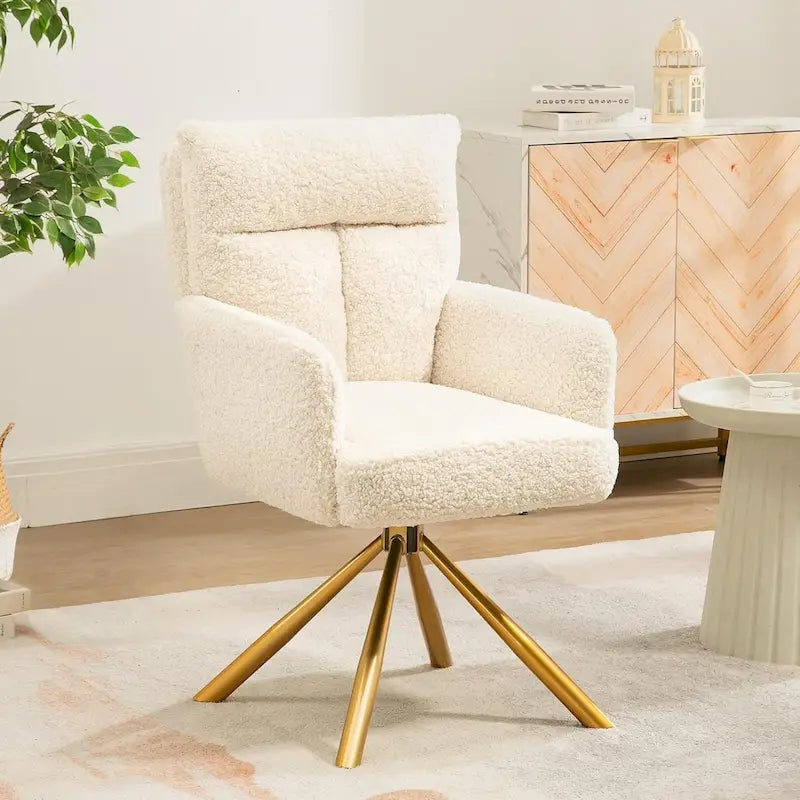 Fauteuil pivotant Howtai pour salon, cuisine et salle à manger