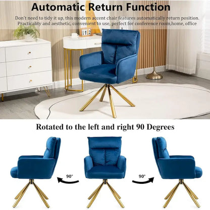 Fauteuil pivotant Howtai pour salon, cuisine et salle à manger