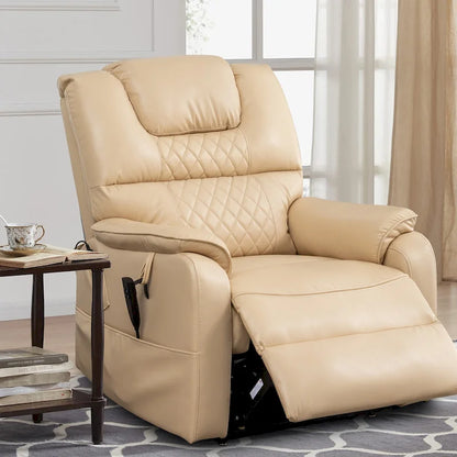 Fauteuil inclinable électrique à double levage 35,5 W, massage et chauffage, inclinaison à 180 degrés