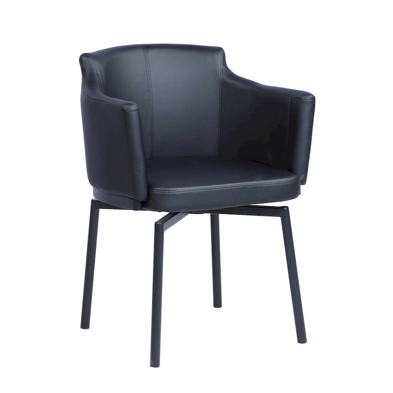 Fauteuil Somette Modern Club avec accoudoirs et mécanisme pivotant à mémoire, lot de 2