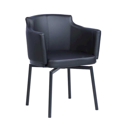 Fauteuil Somette Modern Club avec accoudoirs et mécanisme pivotant à mémoire, lot de 2