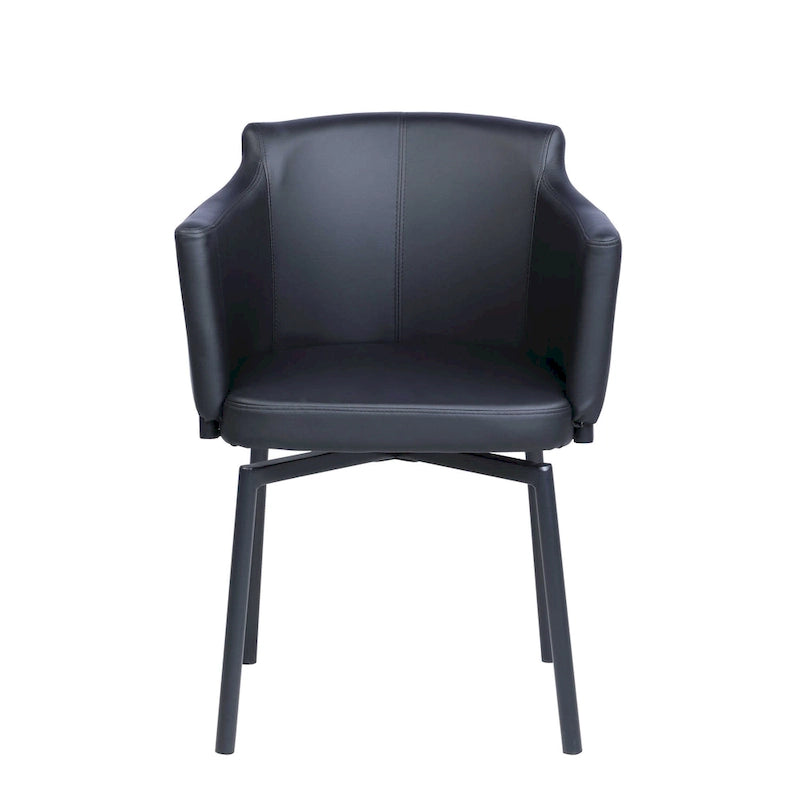 Fauteuil Somette Modern Club avec accoudoirs et mécanisme pivotant à mémoire, lot de 2