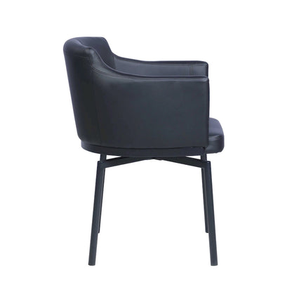 Fauteuil Somette Modern Club avec accoudoirs et mécanisme pivotant à mémoire, lot de 2